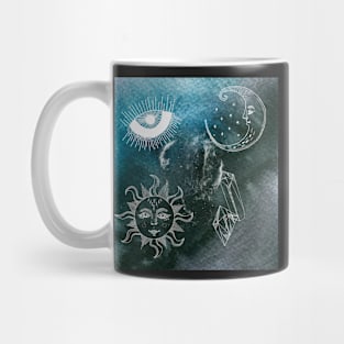 Celestial Icons Sun and Moon Mug